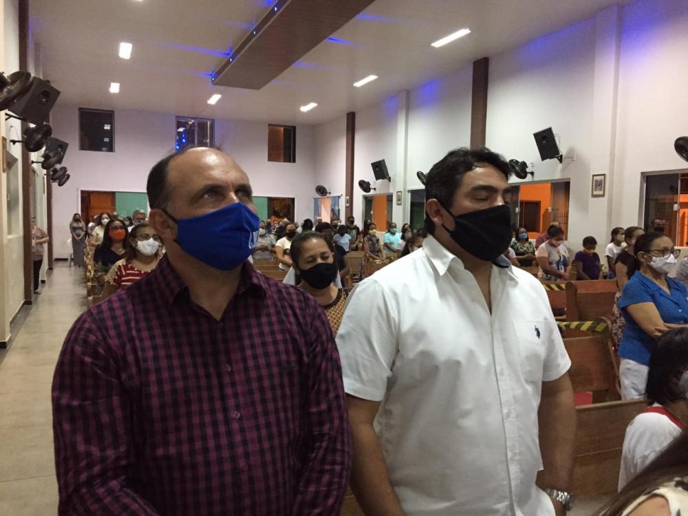 A missa foi celebrada pelo Padre Wagner e contou com a Participação da Comunidade Milites da Cruz e dos fieis da cidade e sítios vizinhos. (Foto: Reprodução).