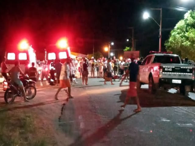 O local foi isolado para a realização da perícia pela Polícia Civil (Foto: Reprodução Redes Sociais)