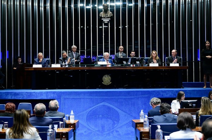 Sessão especial em homenagem à Embrapa reuniu senadores e convidados no Plenário - Foto: Pedro França/Agência Senado