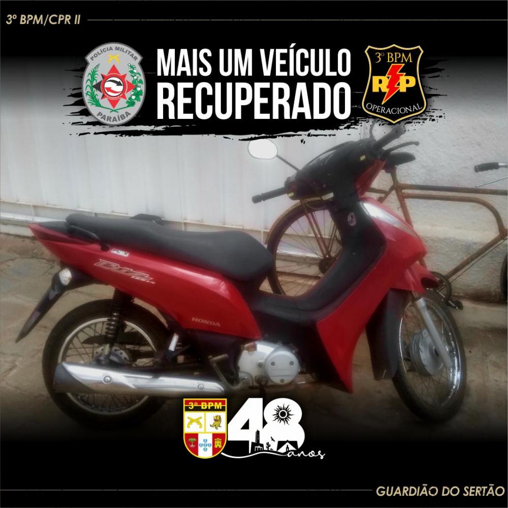 O objeto recuperado foi encaminhado à Delegacia de Policia Civil para realização dos procedimentos necessários (Foto: Divulgação PMPB)