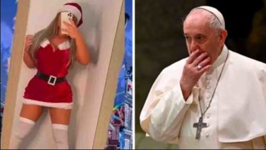 Em novembro, a conta de Papa Francisco já tinha curtido uma foto sexy da modelo brasileira Natália Garibotto, mais conhecida como Nata Gata. Na ocasião, o Vaticano anunciou que tinha aberto uma investigação interna para apurar o fato. (Foto: Reprodução).