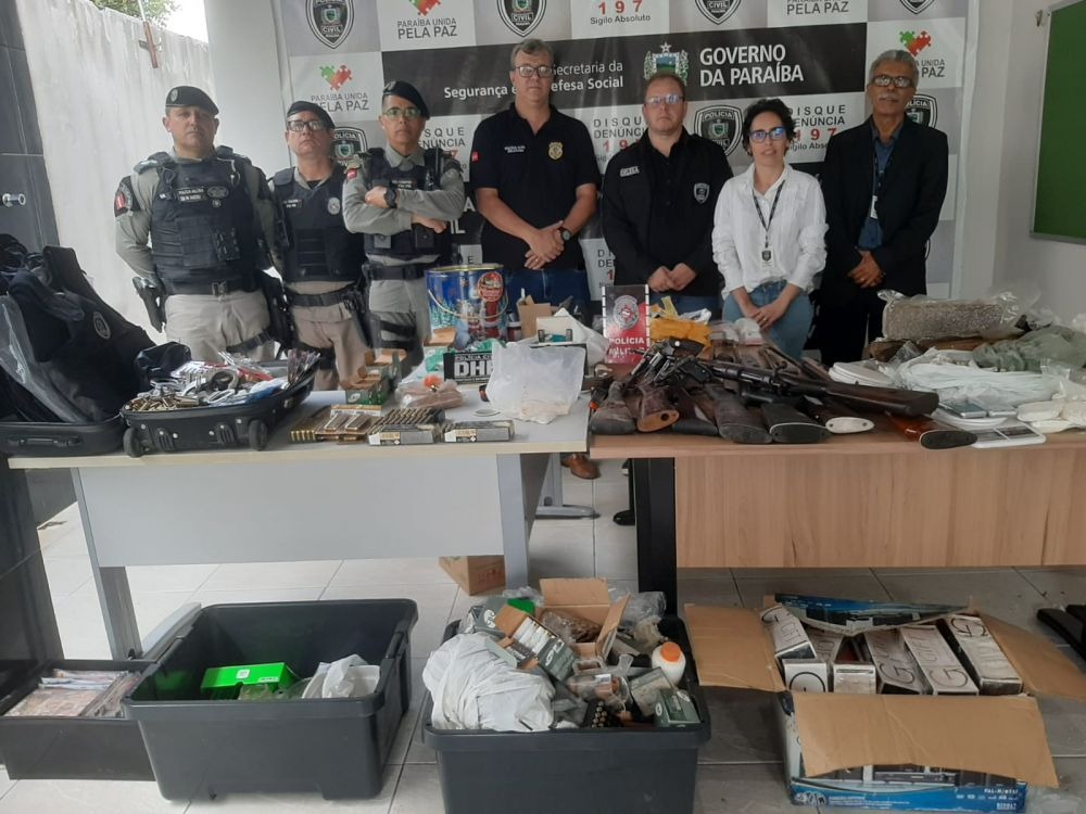 A ação foi desencadeada nos municípios de Patos, Teixeira, Desterro, Cacimbas e Santa Terezinha-PE, que resultou nas prisões de quatro pessoas. (Foto: Reprodução).