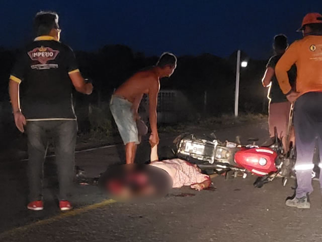 Fotos: Mulher fica gravemente ferida após ser atropelada por caminhão em acidente entre São João do Rio do Peixe e Cajazeiras