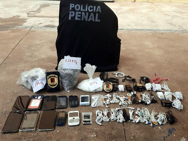 Grande quantidade de celulares e drogas são apreendidos em freezer deixado pela Pastoral Carcerária no Presídio Padrão de Cajazeiras