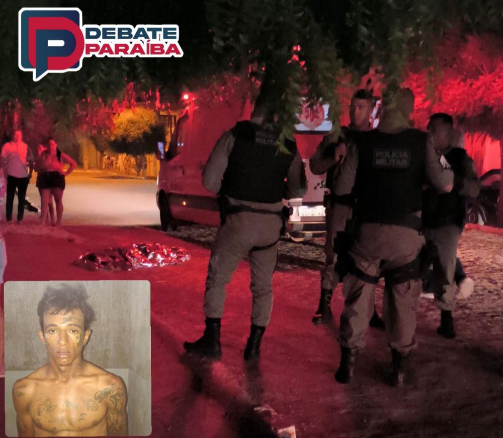 Popular é assassinado com golpes de faca em via pública no município de Sousa, suspeito continua foragido