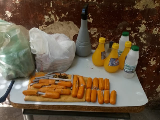 A investigada e a droga apreendida foram conduzidas à delegacia de Polícia Civil, para serem adotados os procedimentos que manda a Lei (Foto: Reprodução)