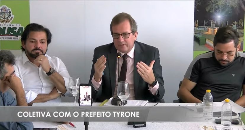Segundo o prefeito, Aldeone é altamente beneficiado pelo governo e que sua fala está em desacordo com a função de líder do governo. (Foto: Reprodução).