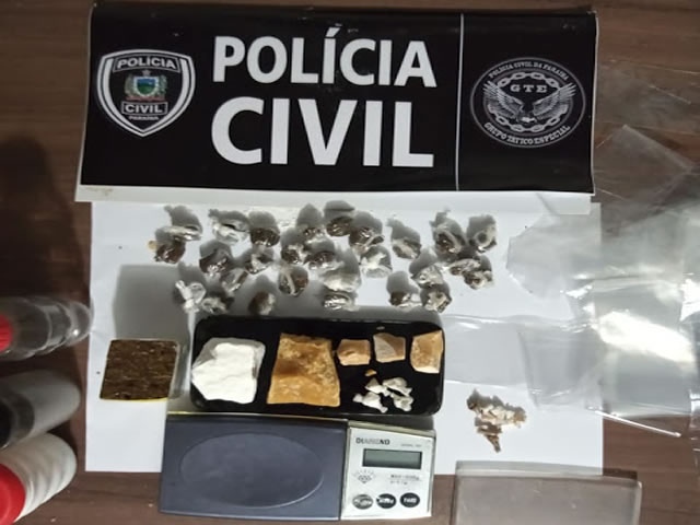 O material apreendido e o menor infrator foram levados à Central de Polícia Civil, para serem realizados os procedimentos cabíveis e dar continuidade as investigações sobre o caso (Foto: Reprodução)