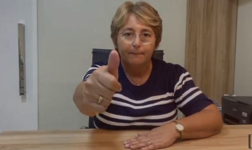 Leninha Romão, prefeita do município de Uiraúna. (Foto: Reprodução).