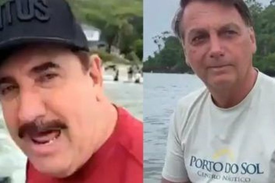 Como forma de agradecimento, Bolsonaro compartilhou o vídeo com a opinião de Ratinho no Twitter e escreveu na legenda do post: “Uma visão da política nacional”. (Foto: Reprodução).