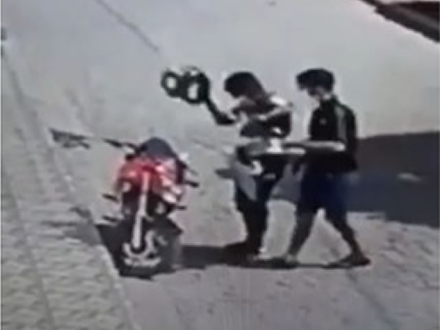 Uma guarnição da Polícia Militar esteve no local e após colher informações efetuou diligências, porém ninguém foi preso (Foto: Reprodução)