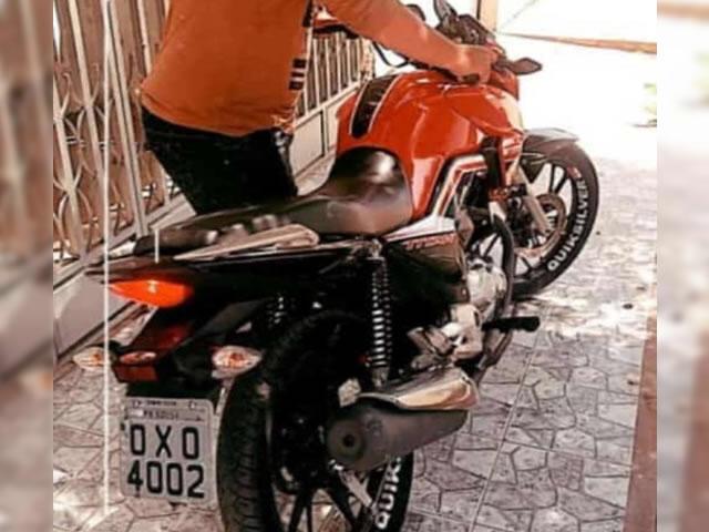 De acordo com informações da polícia, a motocicleta estava sendo utilizada por criminosos para praticarem assaltos na cidade de Sousa e região (Foto: Reprodução)