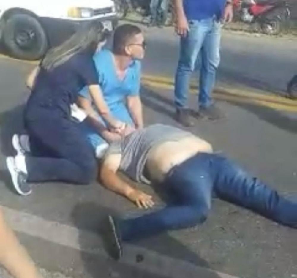 De acordo com informações, Fabinho teria sofrido fraturas em membros do corpo, já o estado de saúde do outro motociclista não foi divulgado. (Foto: Reprodução).