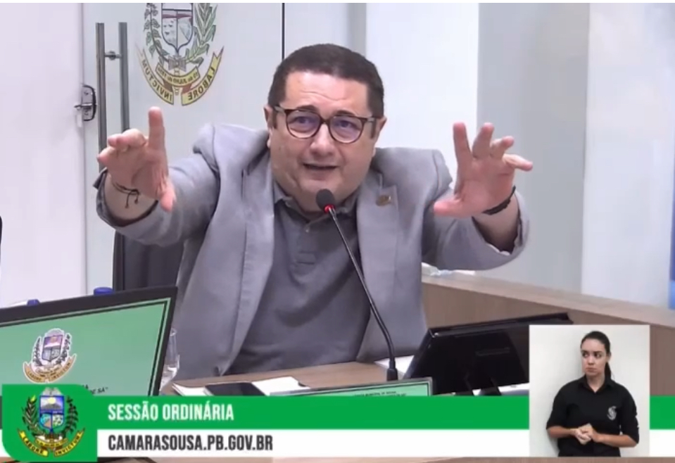 Cacá Gadelha (Podemos), vereador do município de Sousa, sertão da Paraíba. (Foto: Reprodução).