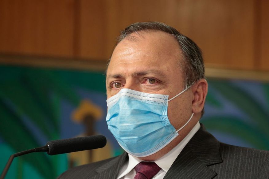 Em audiência no Senado, o ministro Eduardo Pazuello foi cobrado por senadores do Pará sobre o fato de o estado ser o último no total de doses distribuídas (Foto: Reprodução).