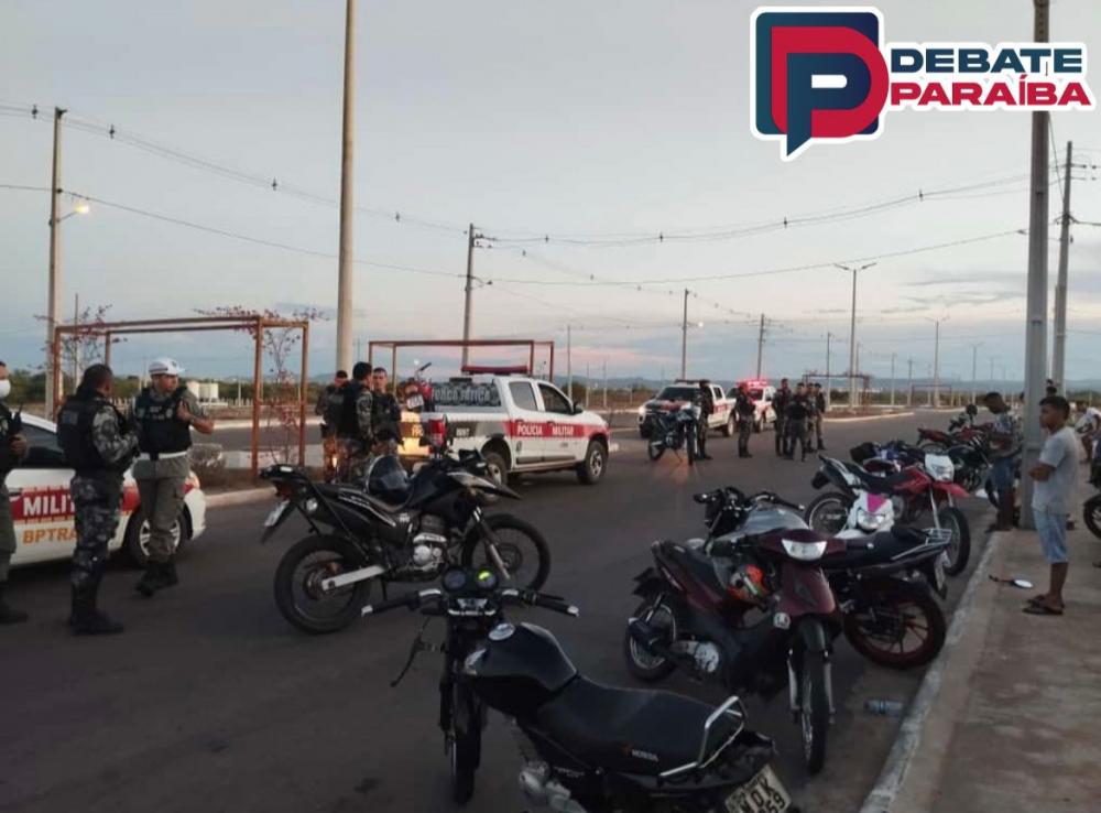 Ao término da ação, as motocicletas apreendidas foram levadas ao pátio da CIRETRAN, para serem adotados os procedimentos cabíveis, e os outros motociclistas foram dispersados do local (Foto: Reprodução)