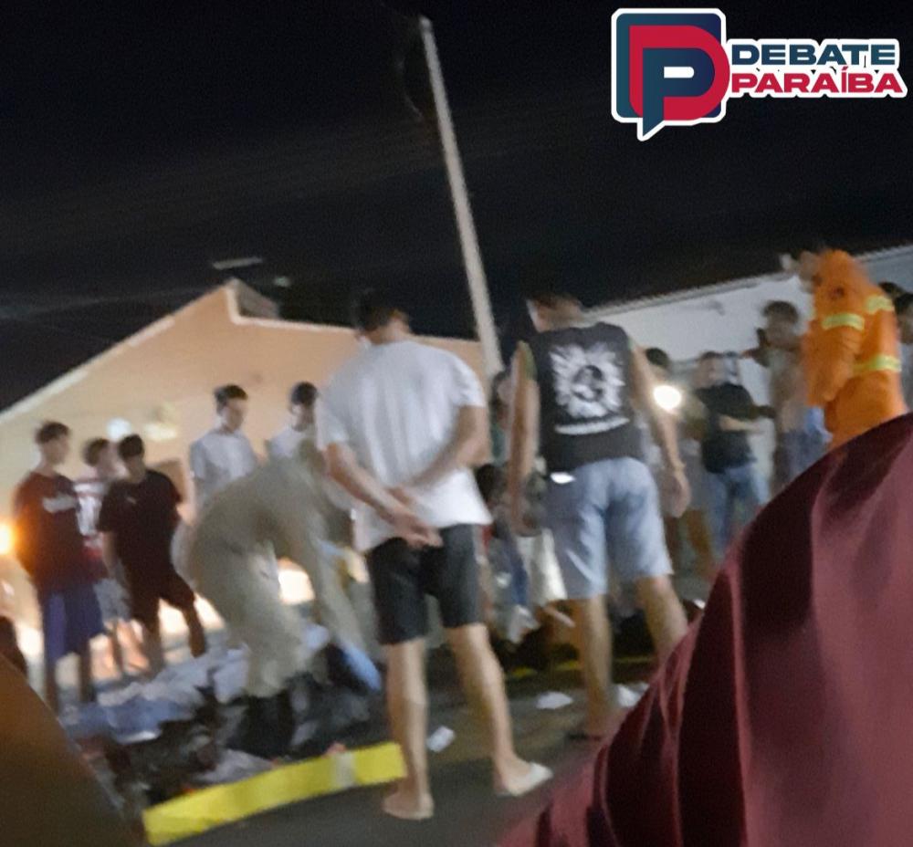 Uma unidade de resgate do Corpo de Bombeiros foi acionada e compareceu ao local para prestar socorro à vítima (Foto: Reprodução)
