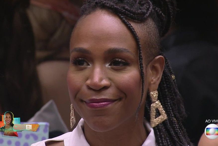 Karol Conká no programa desta terça-feira (23). (Foto: Reprodução/TV Globo).