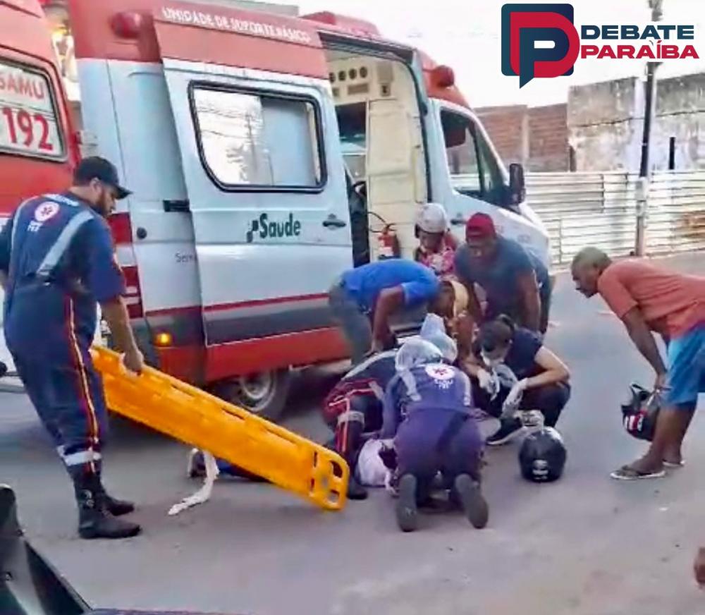 O paciente foi encaminhado ao Hospital Regional de Sousa para receber o atendimento médico (Foto: Reprodução)