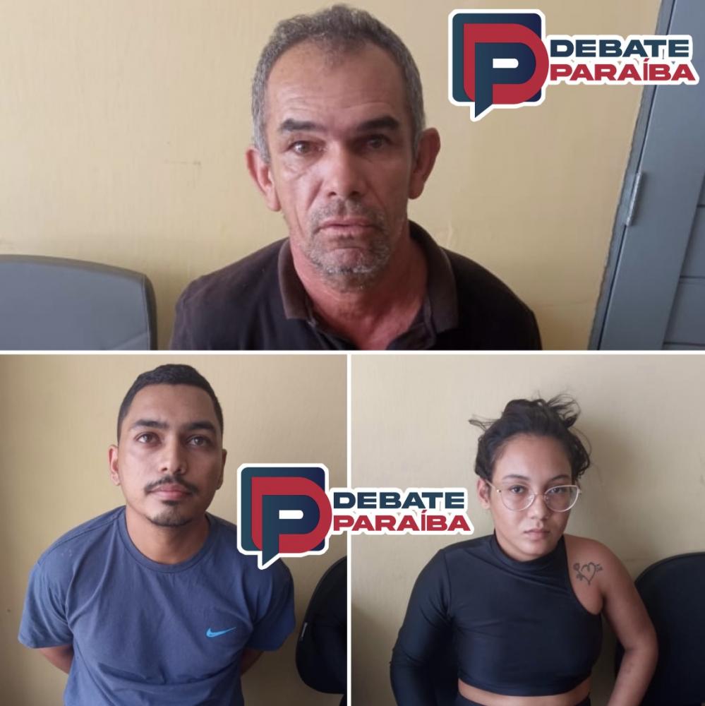 Diante do flagrante, os indivíduos foram conduzidos à delegacia de Polícia Civil com o material apreendido (Foto: Reprodução)