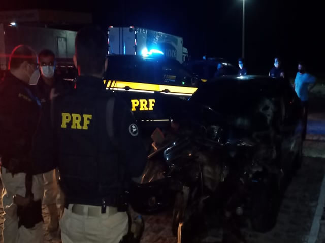 A PRF analisará a causa do acidente com base nos vestígios encontrados no local do acidente (Foto: Reprodução)