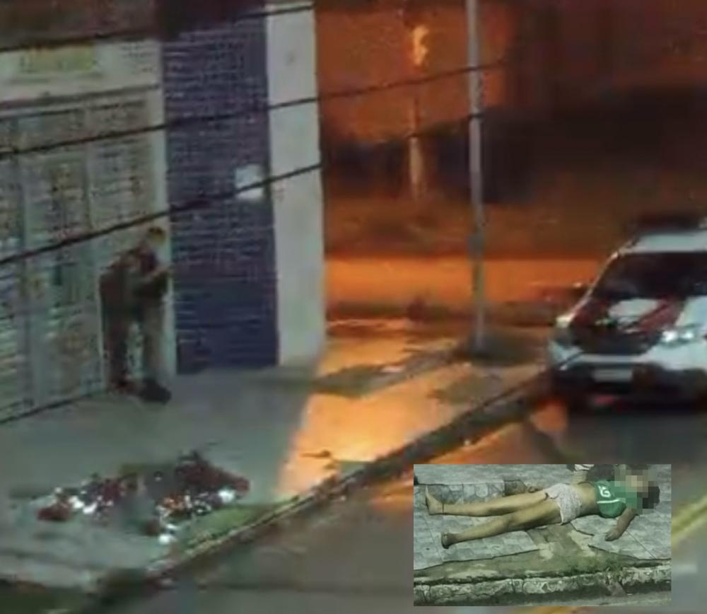 O local foi isolado pelos militares até a chefa dos peritos da Polícia Civil e do delegado de plantão (Foto: Reprodução)
