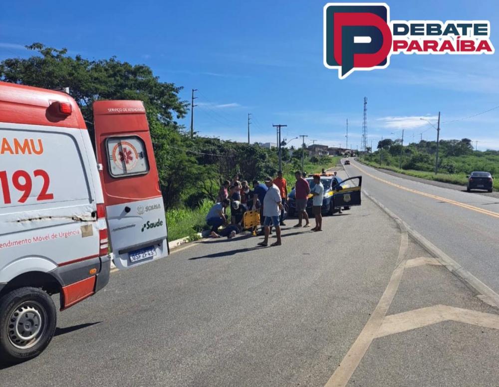 Posteriormente, os pacientes foram encaminhados ao Hospital Regional de Sousa com ferimentos leves, para receberem o atendimento médico necessário (Foto: Reprodução)
