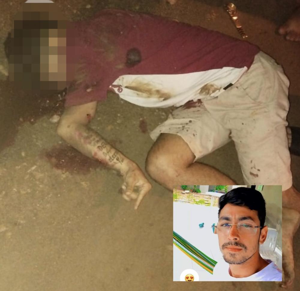 A área do homicídio foi isolada até a chegada dos peritos da Polícia Civil (Foto: Reprodução)