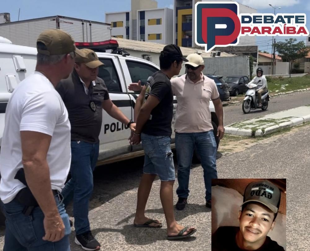 O acusado foi preso na cidade de Itaporanga e depois recambiado para Sousa (Foto: Reprodução Debate Paraíba)
