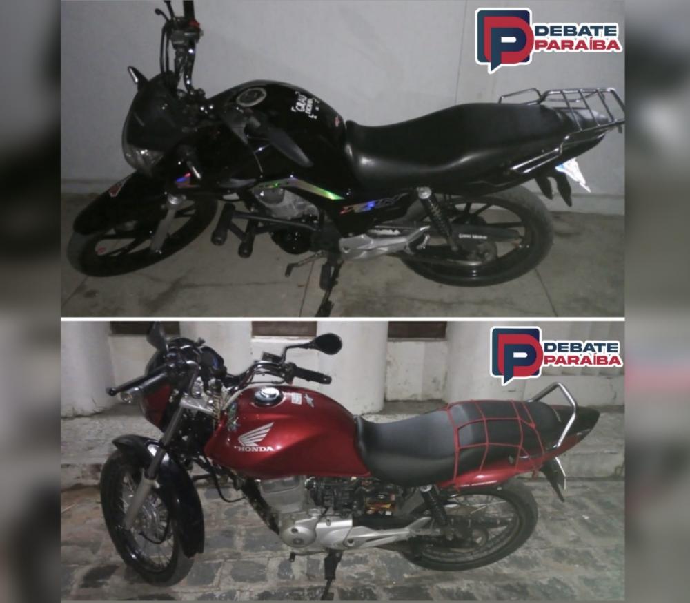 As motos foram apreendidas e os suspeitos conduzidos à delegacia, para serem adotados os procedimentos necessários (Foto: Reprodução)