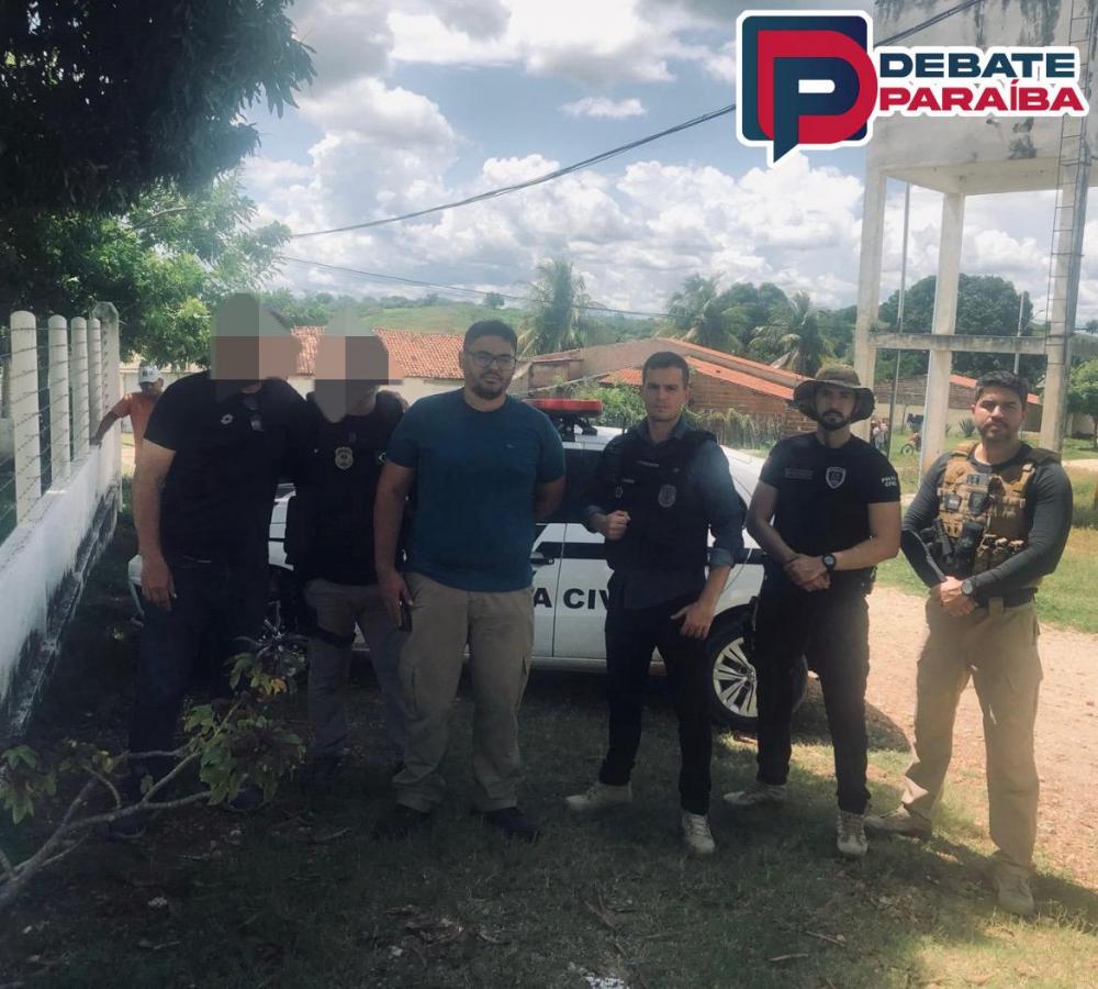 Após ser capturado, o indivíduo foi conduzido à delegacia de Polícia Civil de Pombal, onde aguardará a audiência de custódia (Foto: Reprodução)