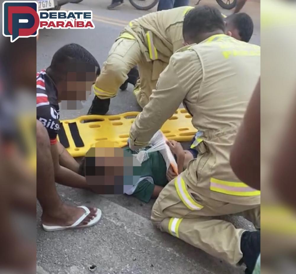 Uma guarnição do policiamento de trânsito foi acionada e esteve no local do ocorrido (Foto: Reprodução)