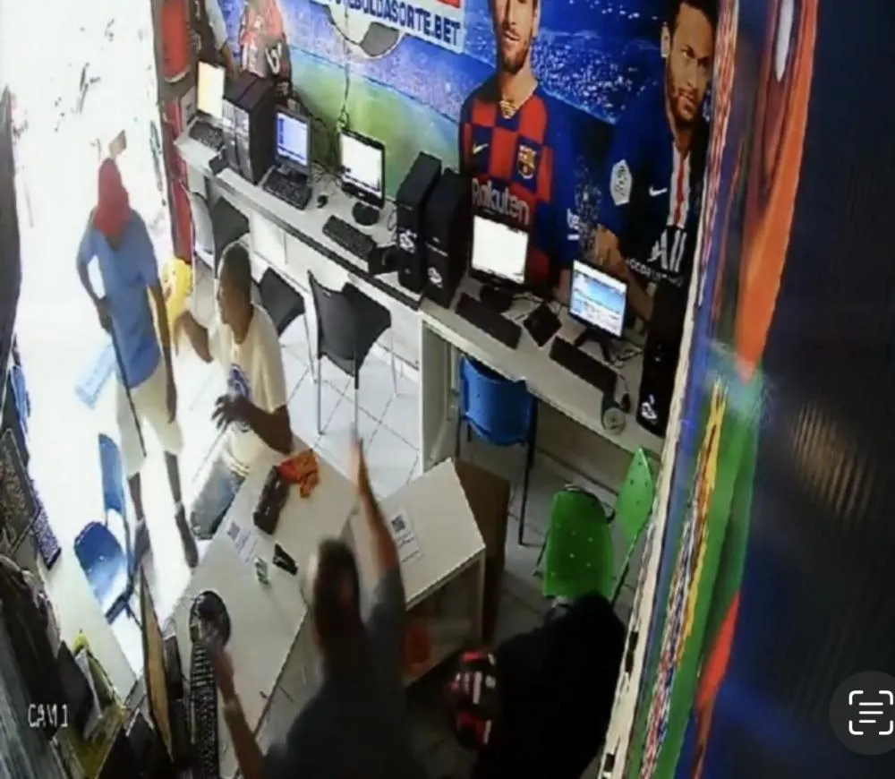 No último dia 15 de maio, uma outra casa de apostas que fica localizada no bairro São José também foi alvo do bandidos (Foto: Reprodução)