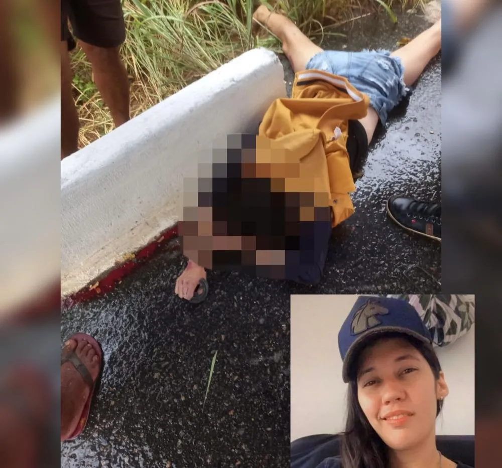 O local foi isolado até a chegada dos peritos da Polícia Civil e dos agentes da PRF (Foto: Reprodução)