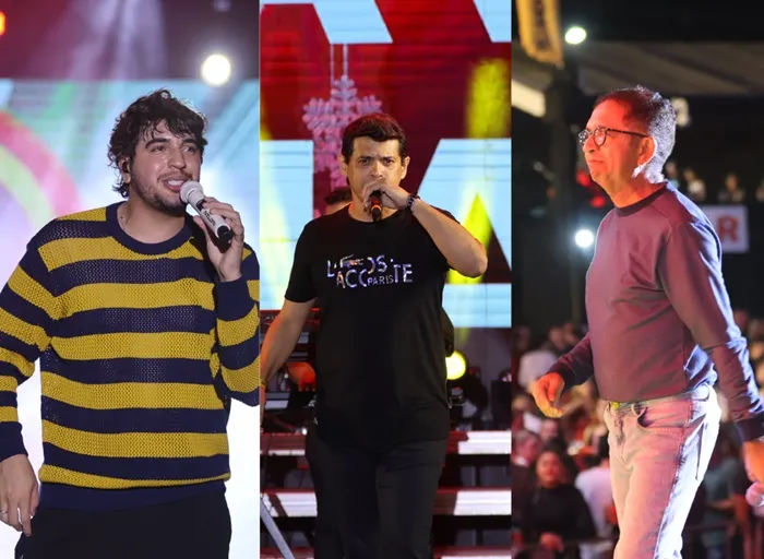 A primeira atração da noite foi o cantor e compositor, Judimar Dias, seguido de Nattazinho e Jonas Esticado. (Foto: Reprodução).