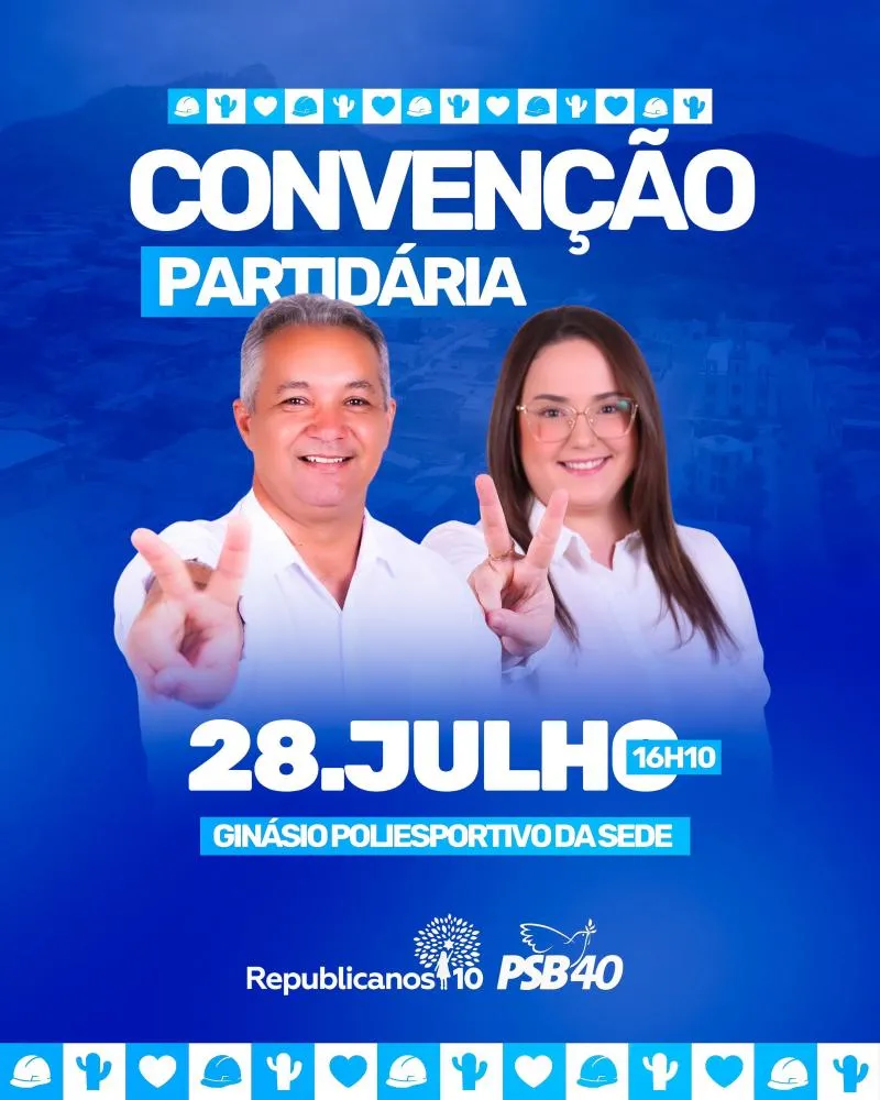 Gerôncio Júnior afirmou, que convecção partidária das duas legendas será realizado a partir das 16h00, no Ginásio Poliesportivo, ao lado da escola Chico Coreia. (Foto: Reprodução).