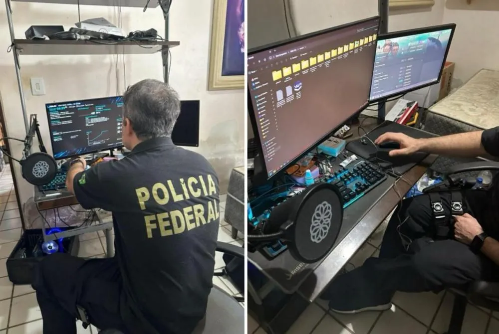 As investigações se iniciaram com a análise de imagens contidas em diversos vídeos encaminhados à Polícia Federal (Foto: Reprodução)