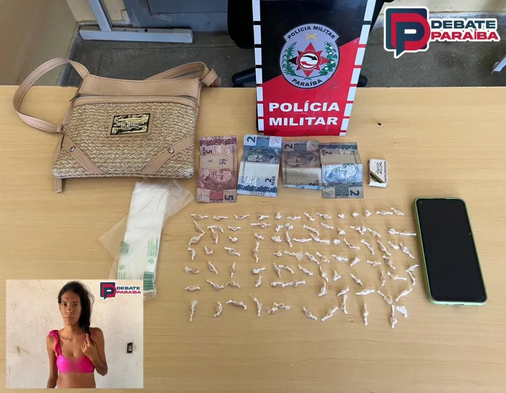 A mulher recebeu voz de prisão e foi conduzida à delegacia de Polícia Civil de Uiraúna, para serem adotados os procedimentos que determinam a lei (Foto: Reprodução)