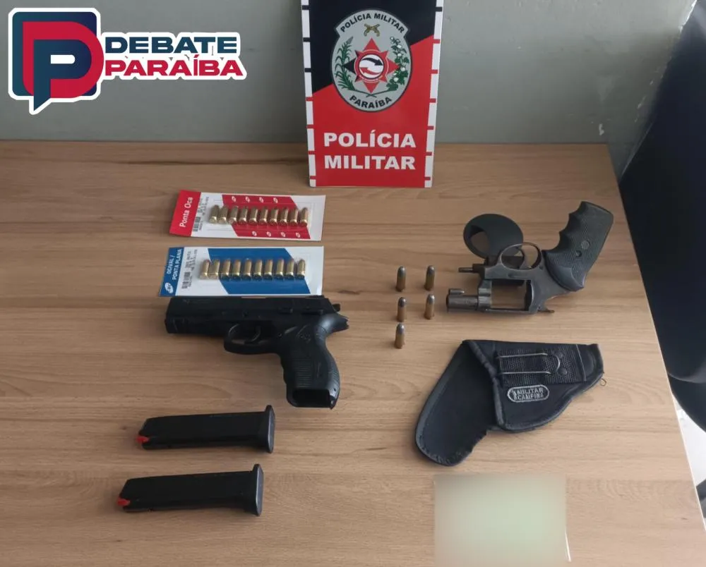 Está foi a terceira arma de fogo apreendida pela equipe do ROTAM em menos de 24 horas, na cidade de Sousa (Foto: Reprodução)