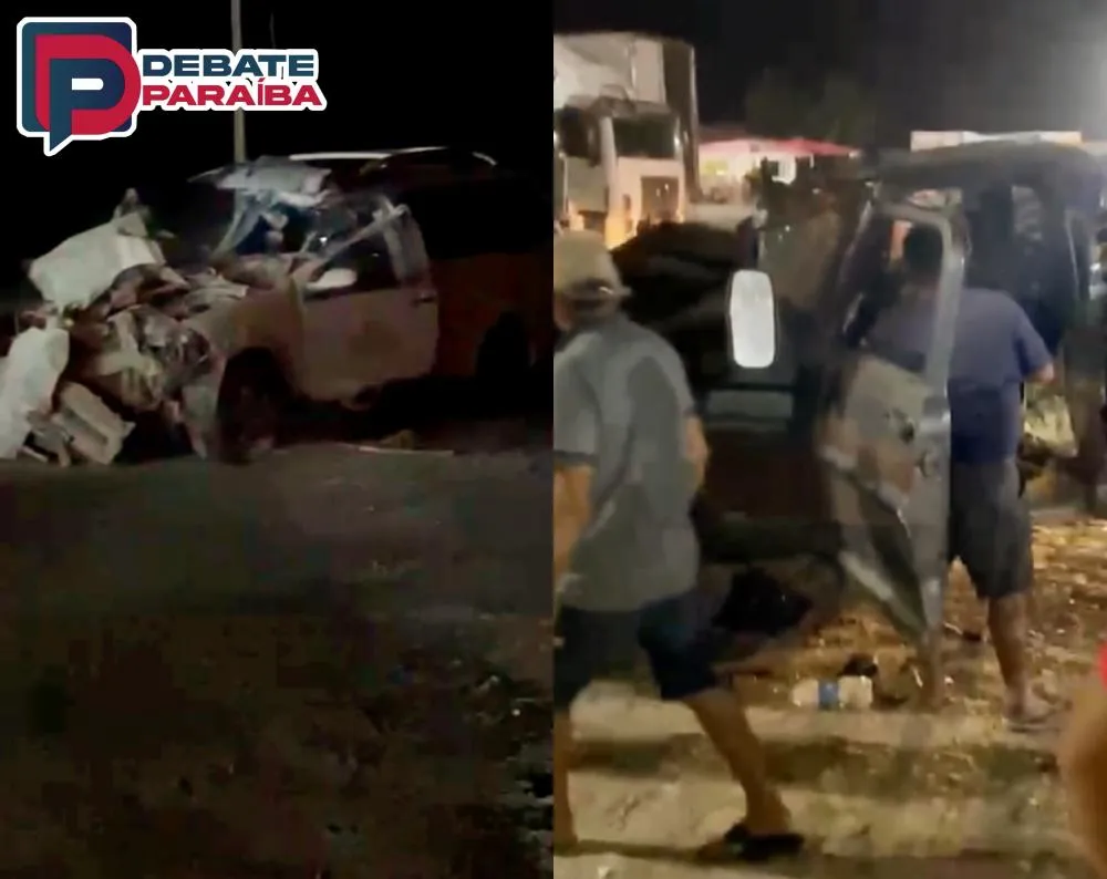 Grave acidente envolvendo caminhão e veículo deixa pessoas feridas na BR-230, no município de Sousa