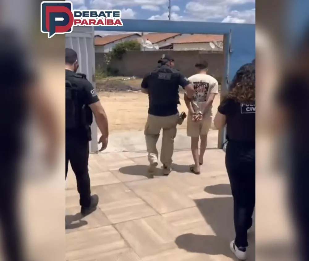 Após ser preso, o indivíduo foi conduzido à delegacia de Polícia Civil, para serem adotados os procedimentos que determinam a lei (Foto: Reprodução)