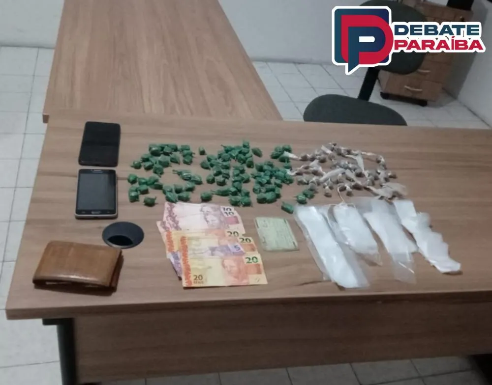 O infrator da lei recebeu voz de prisão e foi conduzido à delegacia de Polícia Civil com todo o material apreendido (Foto: Reprodução)