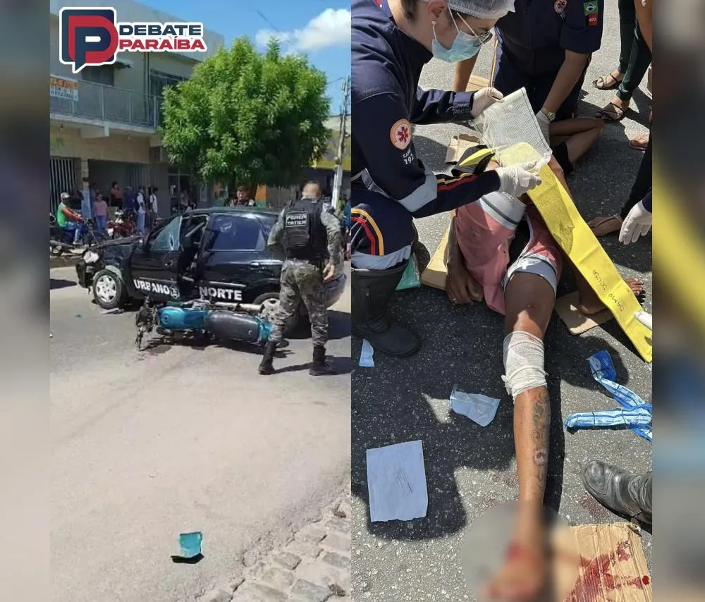 Os suspeitos ao passarem no sinal fecharam, vieram a colidir com um veículo de cor preta (Foto: Reprodução)