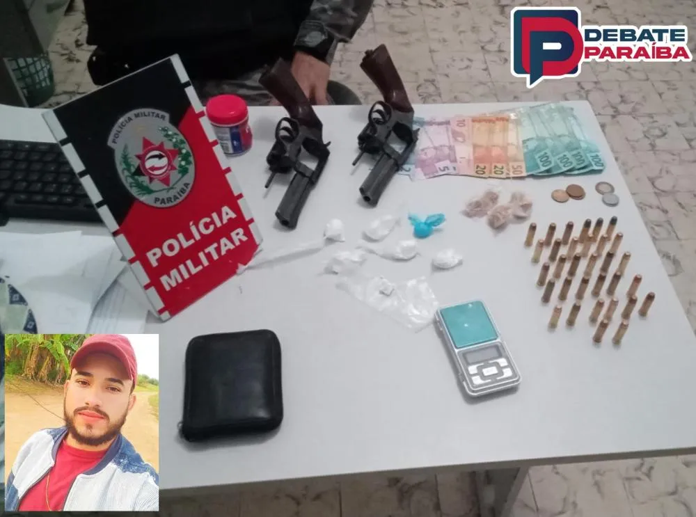 O indivíduo recebeu voz de prisão e foi conduzido à delegacia de Polícia Civil juntamente com o material apreendido (Foto: Reprodução)