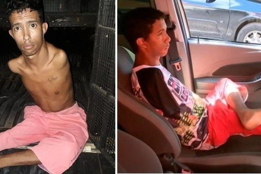 O jovem foi encontrado depois que a polícia militar recebeu um denúncia anônima sobre um veículo prata dirigido por um deficiente físico estaria se preparando para cometer roubos na rua São José. (Foto: Reprodução)