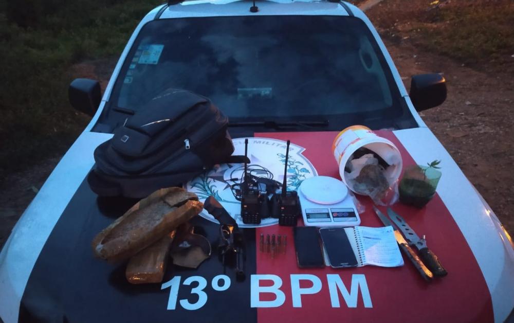 As mulheres detidas e todo material apreendido foram encaminhados para a Delegacia de Itaporanga (Foto: Reprodução)