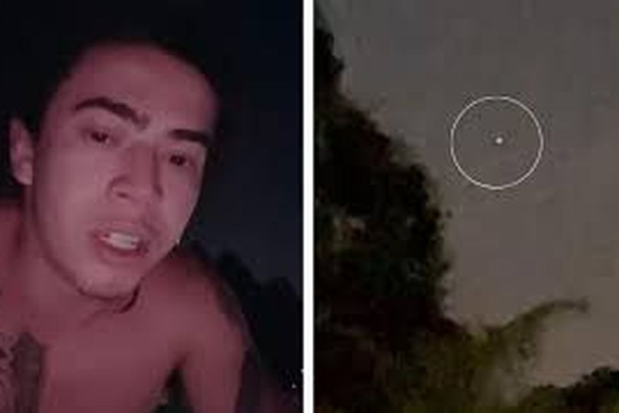 Indagado se o OVNI seria um helicóptero, Whindersson Nunes respondeu que não, porque não fez barulho. (Foto: Reprodução).