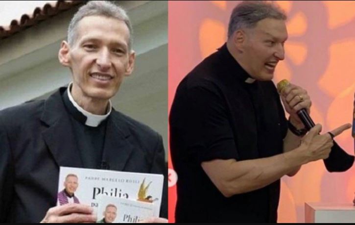 Vale lembrar que o sacerdote já relatou problemas com o excesso de peso e, após perder 40kg há alguns anos, quase teve anorexia. (Foto: Reprodução).
