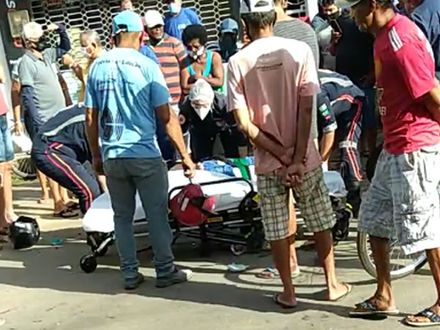 Uma guarnição do Policiamento de Trânsito foi acionada e esteve no local do sinistro de trânsito para adotar os procedimentos necessários a ocorrência (Foto: Reprodução Redes Sociais)