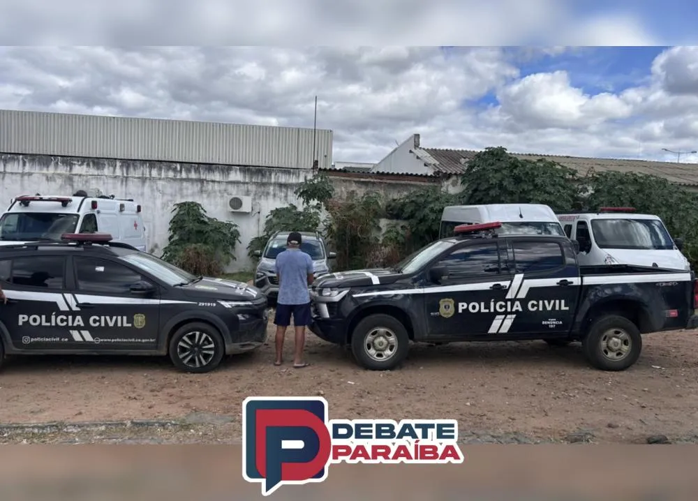 O acusado foi conduzido à delegacia de Polícia Civil de Sousa, ficando à disposição do poder judiciário (Foto: Reprodução)